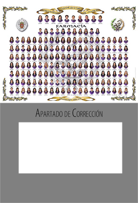 Revisión del borrador de la orla